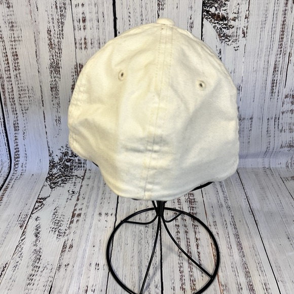 American Eagle Hat Cap Flex Fit Stretch White Embroidered AE Eagle Mens S-M 2013 - Picture 3 of 8